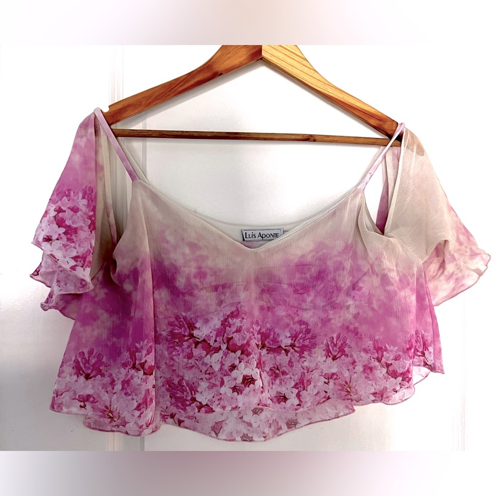 Beautiful cherry flower top, hand painted, delicate, need little fix